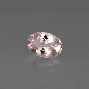 Morganita Rosado claro natural de 1.14 ct, Corte Óvalo, VS