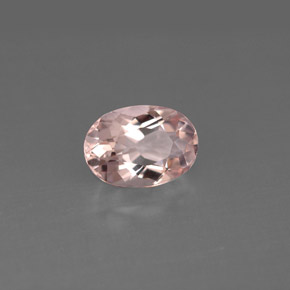 Morganita Rosado claro natural de 1.14 ct, Corte Óvalo, VS