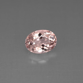 Morganita Rosado claro natural de 1.26 ct, Corte Óvalo, VS