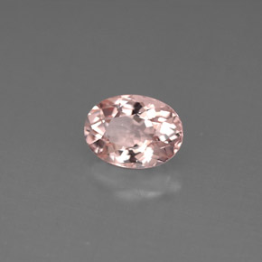 Morganita Rosado claro natural de 1.26 ct, Corte Óvalo, VS