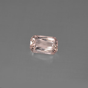 Morganita rosa natural de 0,73 ct, corte esmeralda, VVS-VS