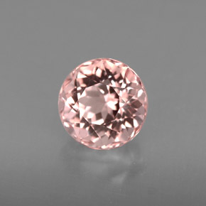 Morganita rosa natural de 1,54 ct, corte redondo, VVS-VS
