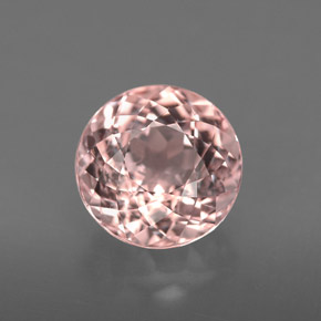 Morganita rosa natural de 1,98 ct, corte redondo, VS