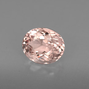 Morganita rosa natural de 1,86 ct, corte óvalo, VS