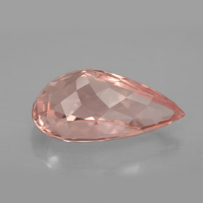 Morganita rosa natural de 4,77 ct, en forma de pera, VVS-VS