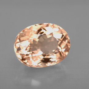Morganita Salmón natural de 3.21 ct, Corte Óvalo, VVS-VS