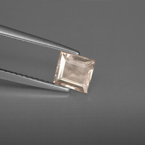 Morganita rosa natural de 0,64 ct, baguette, VS