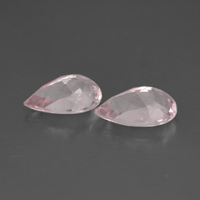 Gemas de Morganita Rosado claro natural de  ct, En forma de pera, VVS-VS
