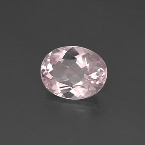 Morganita Rosado claro natural de 0.93 ct, Corte Óvalo, VVS-VS
