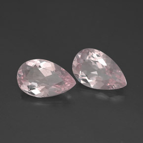 Gemas de morganita rosa natural de  ct, en forma de pera, VVS-VS