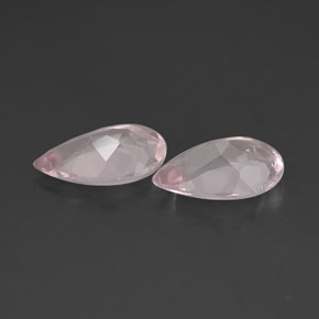 Gemas de morganita rosa natural de  ct, en forma de pera, VVS-VS