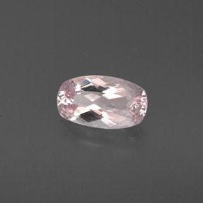 Morganita rosa natural de 1,09 ct, corte cojín, VVS-VS