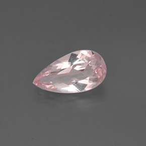 Morganita rosa natural de 1,21 ct, en forma de pera, VVS-VS