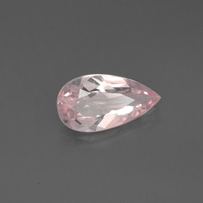 Morganita rosa natural de 1,21 ct, en forma de pera, VVS-VS