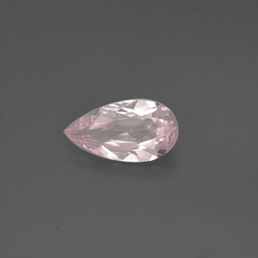 Morganita rosa natural de 0,67 ct, en forma de pera, VVS-VS