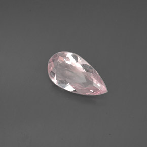 Morganita rosa natural de 0,67 ct, en forma de pera, VVS-VS