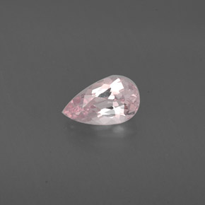 Morganita rosa natural de 0,73 ct, en forma de pera, VVS-VS