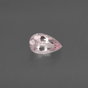 Morganita rosa natural de 0,73 ct, en forma de pera, VVS-VS