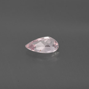 Morganita rosa natural de 0,73 ct, en forma de pera, VVS-VS