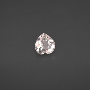 Morganita Rosado claro natural de 0.65 ct, Forma de corazón, VVS