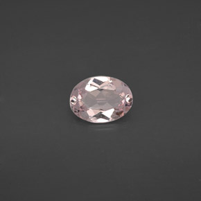 Morganita Rosado claro natural de 1.06 ct, Corte Óvalo, VVS