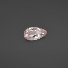 Morganita rosa natural de 0,92 ct, en forma de pera, VVS