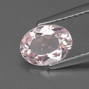 Morganita rosa natural de 0,88 ct, corte óvalo, IF