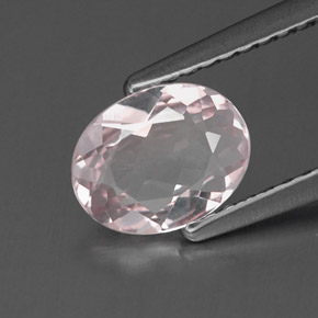 Morganita Rosado claro natural de 0.71 ct, Corte Óvalo, IF