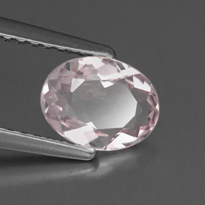 Morganita Rosado claro natural de 0.71 ct, Corte Óvalo, IF