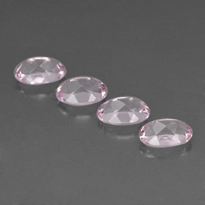 Gemas de morganita rosa natural de  ct, corte óvalo, IF