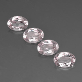 Gemas de morganita rosa natural de  ct, corte óvalo, VVS