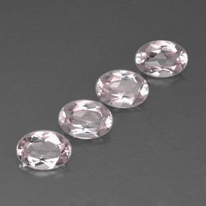 Gemas de morganita rosa natural de  ct, corte óvalo, VVS