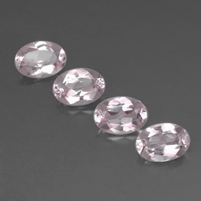 Gemas de morganita rosa natural de  ct, corte óvalo, VVS