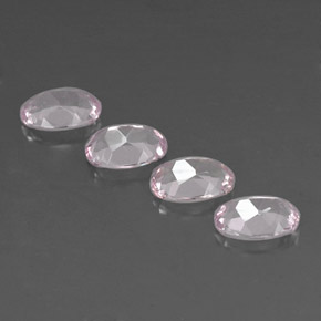 Gemas de morganita rosa natural de  ct, corte óvalo, VVS