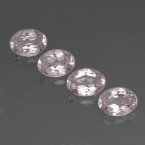 Gemas de morganita rosa natural de  ct, corte óvalo, VVS