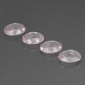 Gemas de morganita rosa natural de  ct, corte óvalo, VVS
