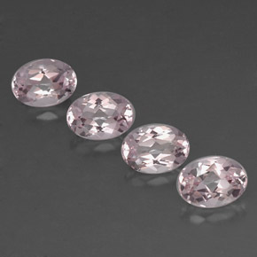 Gemas de morganita rosa natural de  ct, corte óvalo, IF
