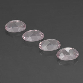 Gemas de morganita rosa natural de  ct, corte óvalo, IF