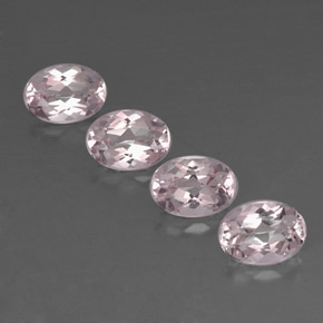 Gemas de morganita rosa natural de  ct, corte óvalo, IF