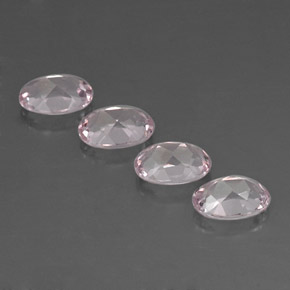 Gemas de morganita rosa natural de  ct, corte óvalo, IF