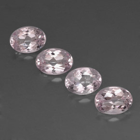 Gemas de morganita rosa natural de  ct, corte óvalo, VVS