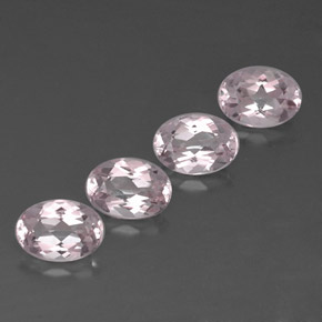 Gemas de morganita rosa natural de  ct, corte óvalo, VVS