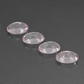 Gemas de morganita rosa natural de  ct, corte óvalo, VVS