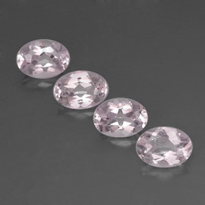 Gemas de morganita rosa natural de  ct, corte óvalo, VVS