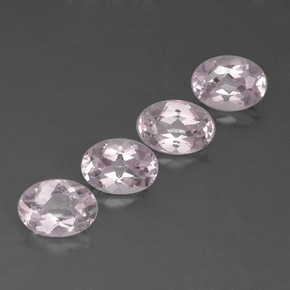 Gemas de morganita rosa natural de  ct, corte óvalo, VVS