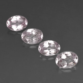 Gemas de morganita rosa natural de  ct, corte óvalo, VVS
