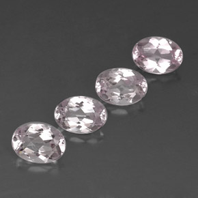 Gemas de morganita rosa natural de  ct, corte óvalo, VVS