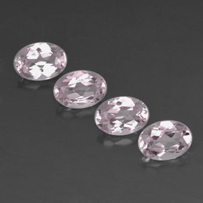 Gemas de morganita rosa natural de  ct, corte óvalo, VVS