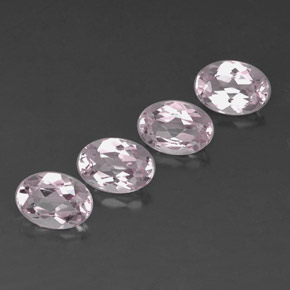 Gemas de morganita rosa natural de  ct, corte óvalo, VVS