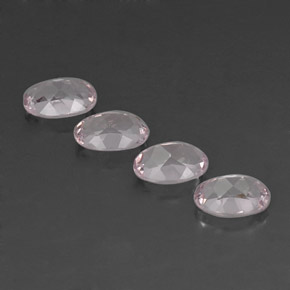 Gemas de morganita rosa natural de  ct, corte óvalo, VVS